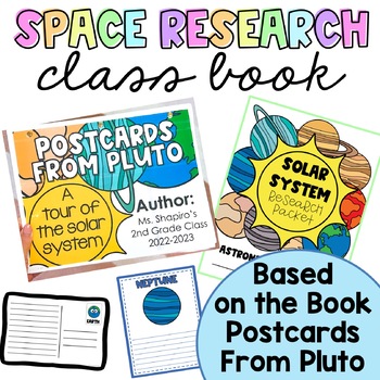 Preview of Space Research | Class Book | Postcards from Pluto | Color and B&W