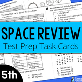 Space Review Test Prep Task Cards + Digital Resource Optio