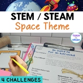 Space STEM Challenges | 4 STEAM Activities | NO PREP | Sum