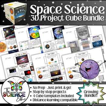 Preview of Space Science ~ 3D Research Project Cubes ~ Growing Bundle