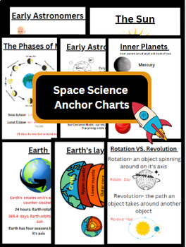 Preview of Space Science- Anchor Charts