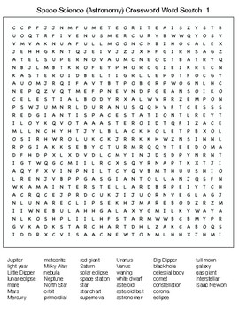 Astronomical Red Giant Crossword