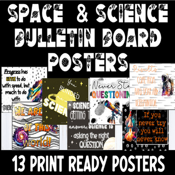 Preview of First Contact Science Class Decor GROWING Bundle