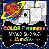 Space Science - Color by Number Bundle | Solar System | Mo