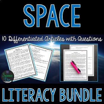 Preview of Space Science Literacy Bundle - Distance Learning Compatible Articles