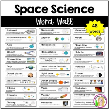 Space Science Word Wall by Sandy's Science | TPT