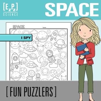 Preview of Space Search Activity | I Spy Science Challenge for Early Finishers