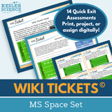 MS Space Set - Exit Tickets - Formative Assessments