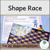 Space Shapes Game to reinforce 2D shapes and their attributes