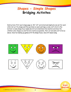 The shapes song 2 - ESL worksheet by adelebs