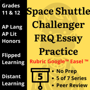 Preview of Space Shuttle Challenger (Reagan) AP Collaborative Rhetorical Essay Google Easel