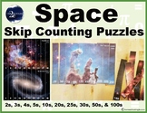 Space Skip Counting Puzzles