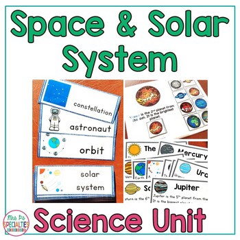 Preview of Space & Solar System Science Unit For Special Ed  (Leveled Science Centers)