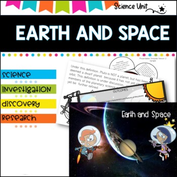 Preview of Space, Solar Systems, Planets-Earth Primary Grades Science Unit 