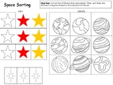 Space Sorting - Planets and Stars