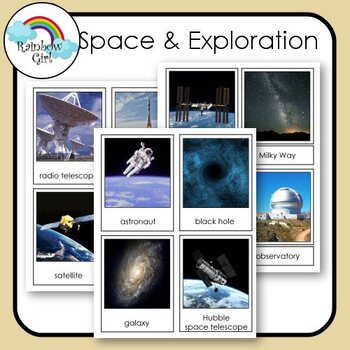 Space & Space Exploration Cards by Rainbow Girl | TpT