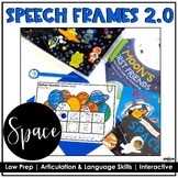 Space Speech Frames- No Prep Articulation Language Activities