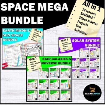 Preview of Space Science Digital Resources - Astronomy Google Slides Curriculum Bundle