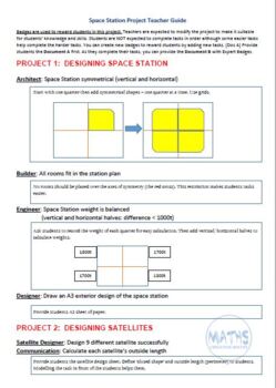 Preview of Space Station Project - Grade 3-6