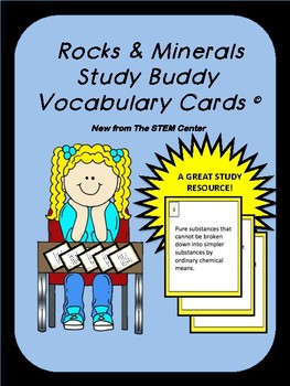 Preview of Space Study Buddy Vocabulary Cards