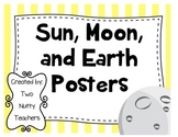 Space: Sun, Moon, and Earth Posters