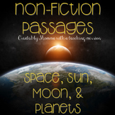 Space, Sun, Moon, and Planets No Prep Printables Non-ficti
