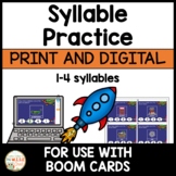 Syllables Practice PRINT AND DIGITAL BUNDLE | (Distance Learning)