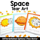 Space Tear Art Crafts | Fine Motor