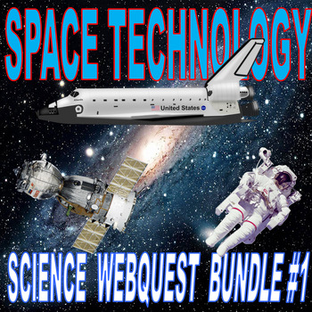 Preview of Space Technology Webquest Bundle #1 (Science / STEM / Distance Learning / Sub)