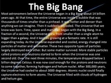 Space-The Big Bang, Comets, Asteroids, Planets and more.