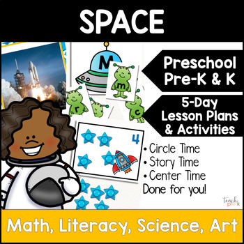 Preview of Preschool Space Activities - Preschool Space Theme Lesson Plan - Space Unit