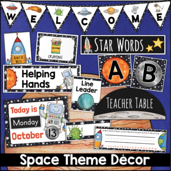 Outer Space Theme Classroom Decor Bundle By Fishyrobb TPT   Original 4764023 1 