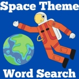 Space Theme Day | Kindergarten 1st 2nd 3rd 4th Grade | Wor