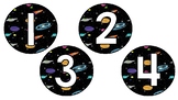 Space Theme Number Labels 1-30