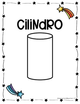 Space Theme Shapes in Spanish by Bilingual Bunch | TPT