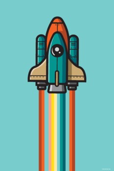 Preview of Space Theme Shuttle Poster