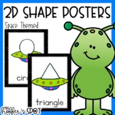 Space Themed 2D Shapes Poster