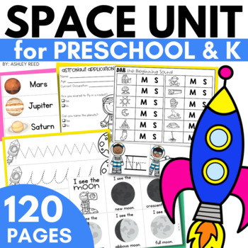 Preview of Space Themed Activities and Centers for Preschool, Pre-K, and Kindergarten