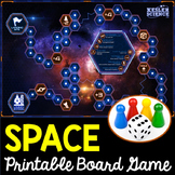 Space Themed Board Games - Editable Cards