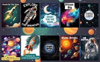 Inspirational Space Themed Poster Pack (Teacher-Made)