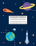 Space Themed Composition Notebook