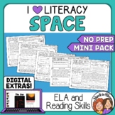 Space Themed ELA and Reading Skills Review Mini-Pack - Mor
