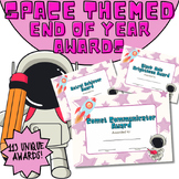 Space Themed End of Year Award Certificates Bundle - 113 U