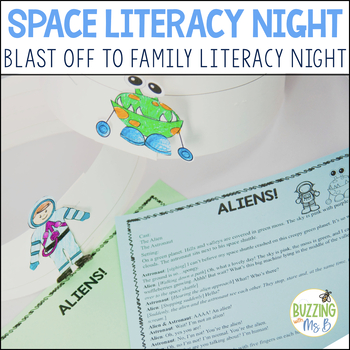 Preview of Space Themed Family Literacy Night