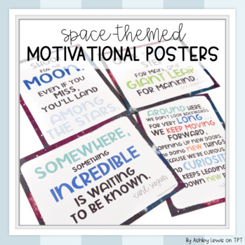 Inspirational Space Themed Poster Pack (Teacher-Made)