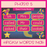 Space Themed Phase 5 Tricky Words Mat