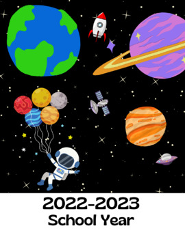 Preview of Space Themed Planner Cover ('22-'23)