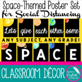 Space-Themed Posters for Classroom Social Distancing (Bull