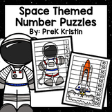 Space Themed Skip Counting Number Puzzles