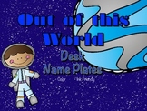 Space Themed Student Desk Name Plates (Name Tags)